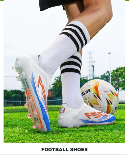 New Men Soccer Shoes Match Football Boots Non-Slip Boys High-quality Outdoor Sneakers Grass Cleats Hot-selling High-top Light
