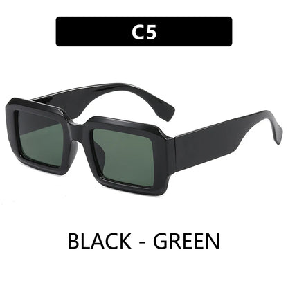 BOYSEEN Thick Frame Rectangle Sunglasses For Man Can Make Prescription Lens 2026 Street Style Orange Sunglasses