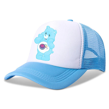Anime Care Bears Baseball Cap Girls Women New Outdoor Sports Sun Hat Summer Breathable Mesh Sunbonnet Kids Adult Headgear Gift