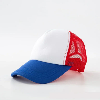 Custom Hat with Logo Printing Polyester Mesh Trucker Hat Adjustable Dad DIY Logo Baseball Cap for Men Women