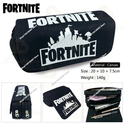 3pcs/set Fortnite Game Backpack Anime Cartoon Large Capacity Student School Bags Pencil Bag Kawaii Lunch Bag Birthday Gifts