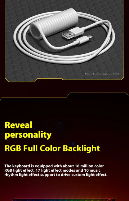 LEOBOG Hi75C Mechanical Keyboard 3Mode/Wired kit Hot Swap With Knob RGB Aluminium Alloy Gasket Hi75C Keyboard Kit PC Custom Gift