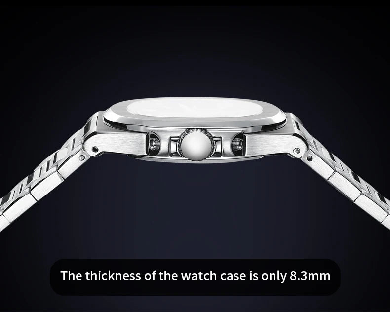 Specht & Söhne New Arrivals Men's Watch Rose Gold 5711 Classic Sports Watches Ultrathin Stainless Steel Sapphire 50M Waterproof
