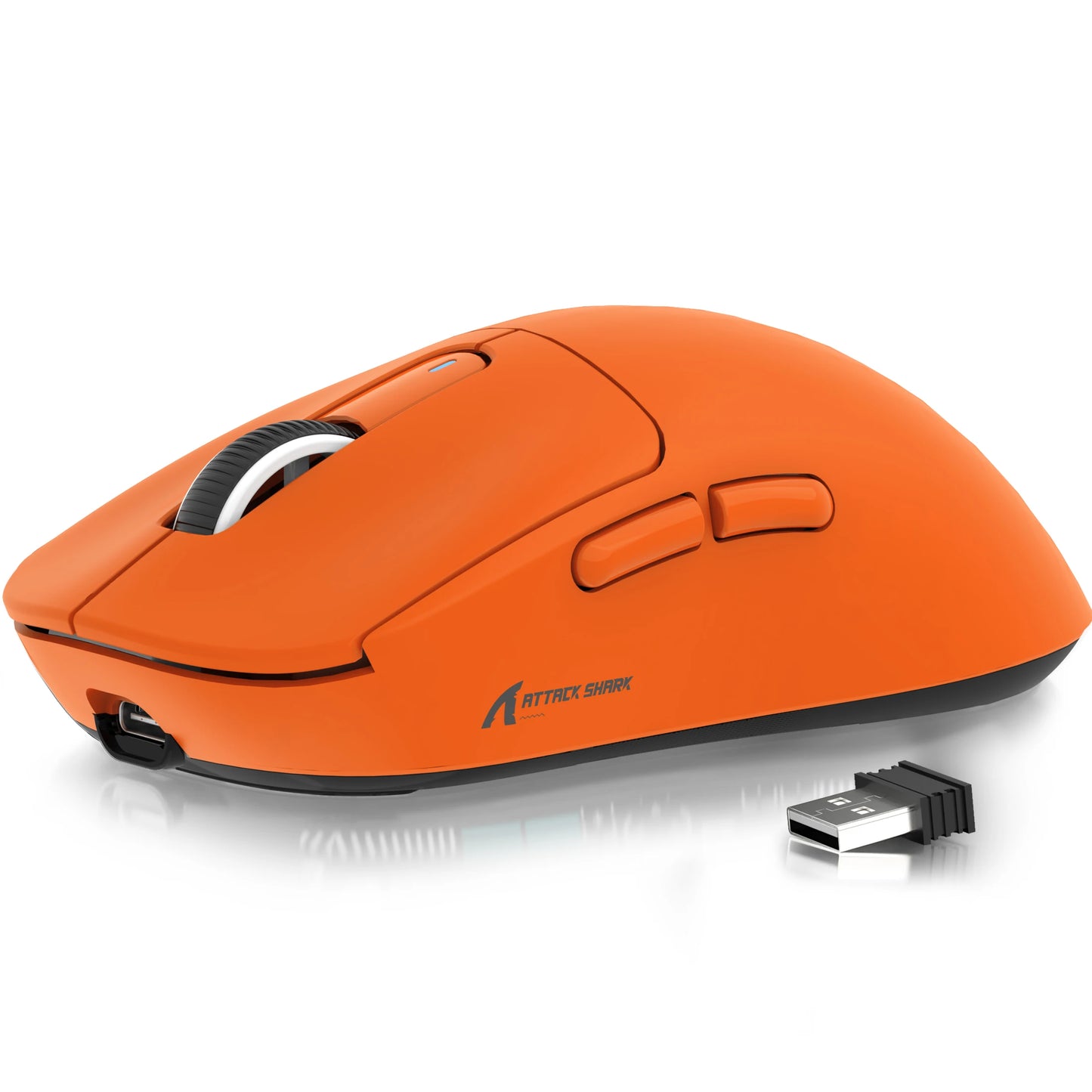 Rato Gaming Sem Fios ATTACK SHARK X3, Sensor PixArt PAW3395, 26K DPI, Ultraligeiro 49g, Tri-modo 2.4G/Bluetooth/Com Fio, para PC/MAC