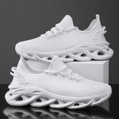Men Casual Sport Shoes Breathable Lightweight Sneakers Outdoor Mesh Black Running Shoes Athletic Jogging Tennis Walking Shoes