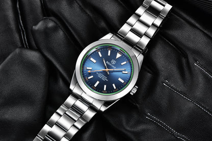BENYAR – Neue Herrenuhr, Luxusmarke, mechanische Automatikuhr, wasserdicht bis 50 m, sportliches Modell mit leuchtenden Zeigern