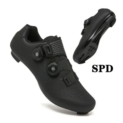 Neue Fahrradschuhe für Herren, selbstverriegelnde Rennrad-Sportschuhe, lockless Trainingsschuhe, SPD-Cleats-Fahrradschuhe für Damen