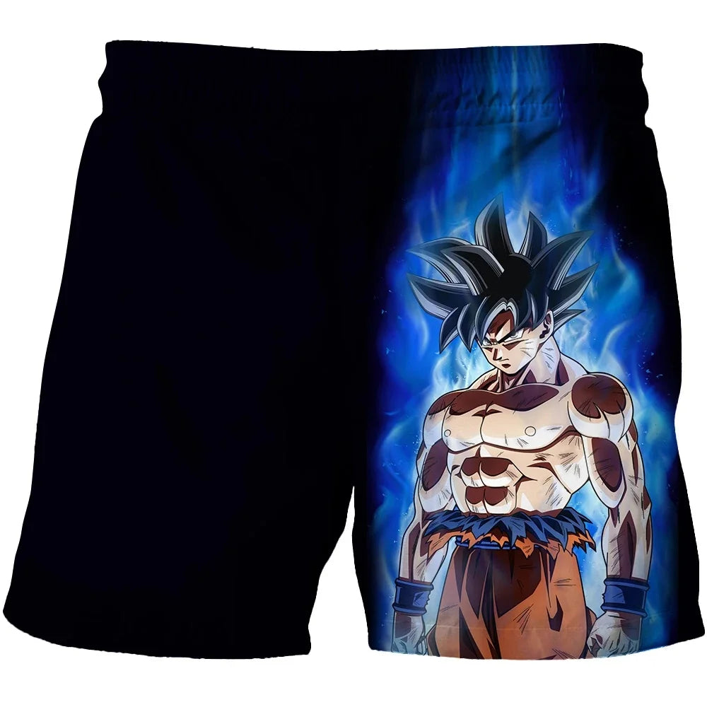 2026 Cartoon Dragon Ball Z Children's Boys' Shorts Beach Pants Summer Cartoon Cute Boys Beach Pants Comfortable and Breathable