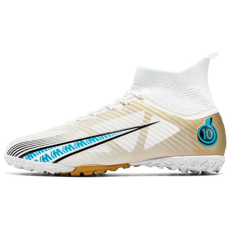 TaoBo grande taille 46 chaussettes à Tube haut chaussures de Football enfant femmes taille 33 34 baskets de Football crampons formation Sport chaussures de gazon à pointes