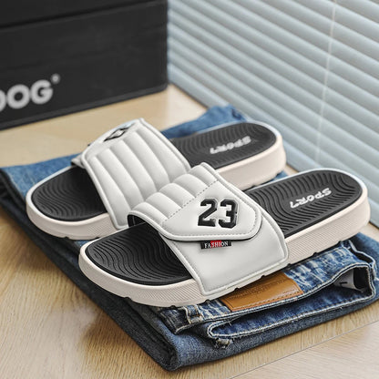 Sandales d'été pour hommes, chaussures décontractées, respirantes, légères, tongs, sandales de plage, confortables, plates