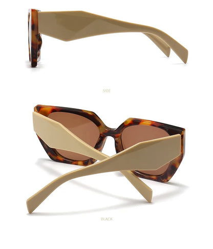 New Retro Designer Oversized Square Sunglasses For Women Men Luxury Brand Fashion Sun Glasses Ins Trending Ladies Shades UV400