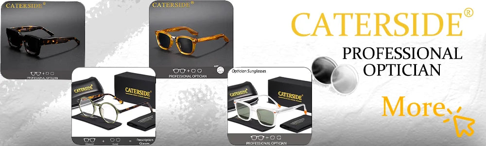 Caterside Small Square Rimless Sunglasses Men Luxury Brand Designer Classic Rectangle Sun Glasses Male UV400
