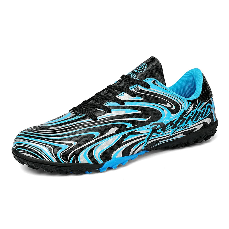 Chaussures de football pour hommes, modèle bas, avec crampons longs FG/TF, chaussures de football pour jeunes, ultra-légères, antidérapantes, pour entraînement sur gazon naturel, chaussures de sport.