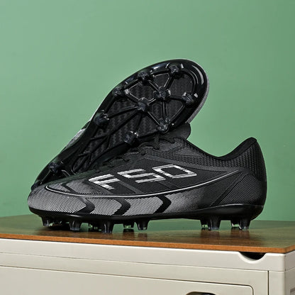 Nouvelles chaussures de football pour hommes, chaussures de sport respirantes, antidérapantes, de haute qualité, pour matchs en plein air, chaussures de football de salle, haute tige, ultralégères