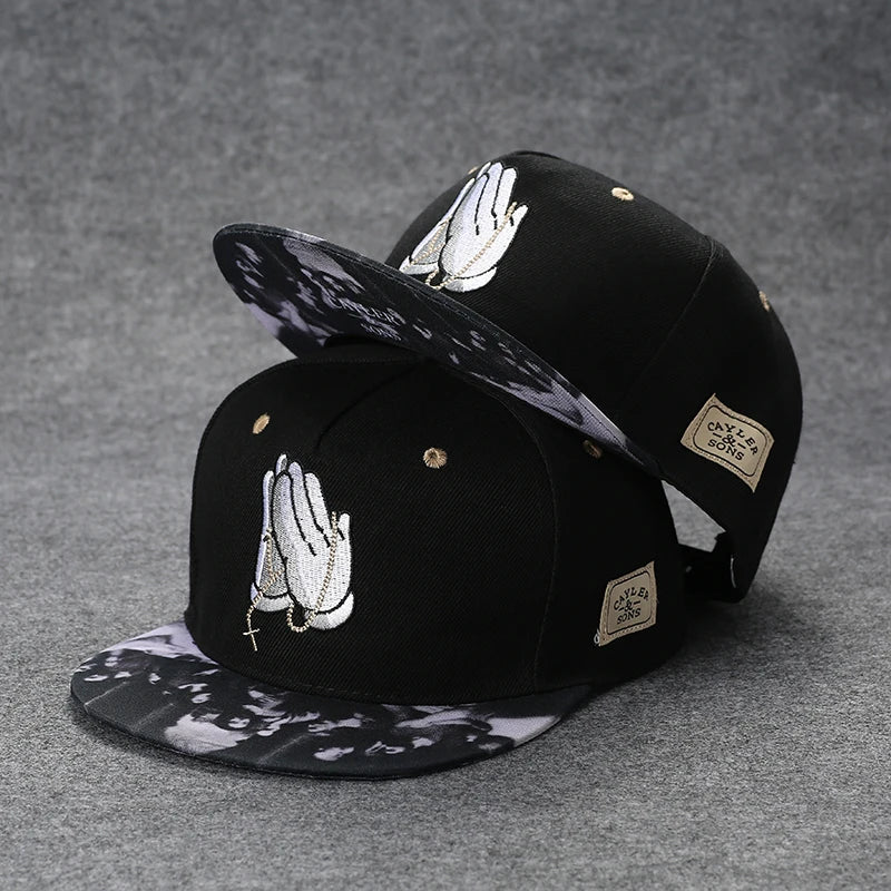 Men's Letter Embroidery All-match Flat Brim Baseball Cap Ladies Summer Hip Hop Hats Outdoor Shade Adjustable Casual Peaked Caps