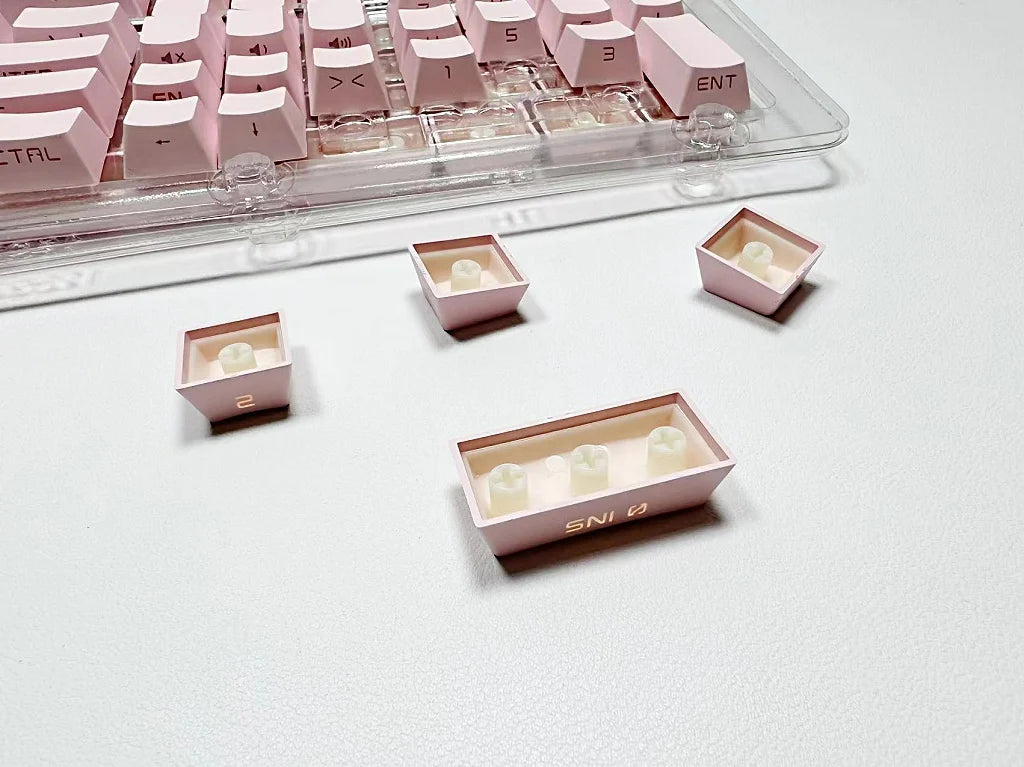 Teclas retroiluminadas con grabado lateral de 131 teclas para teclado mecánico con interruptores Cherry MX, perfil OEM, keycaps ABS personalizadas DIY