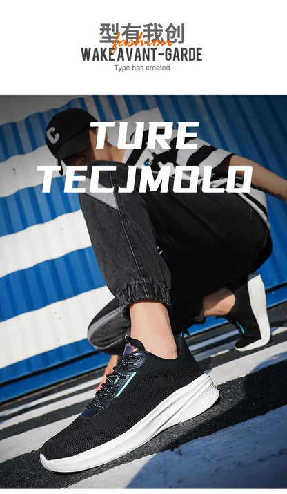 Leather Men's Sneakers Trendy Casual Italian Breathable Leisure Male Sneakers Non-Slip Footwear Men Vulcanized Shoes