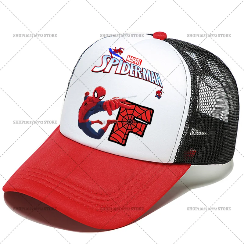 Marvels SpiderMans Child Baseball Cap Cartoon Anime Letters Casual Hats Men Adult Adjustable Sun Cap Boy Headgear Kids Hat Gift