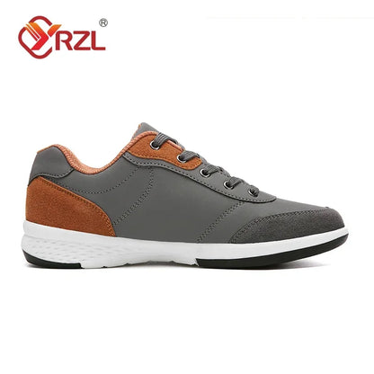 YRZL Scarpe da uomo primavera autunno impermeabili da passeggio, sneakers casual in pelle da uomo, scarpe sportive antiscivolo, calzature da tennis per uomo