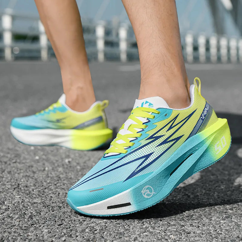 Scarpe da running 5.0 MIX con piastra in carbonio per uomo e donna, sneakers da gara per maratona, stabili, reattive, ammortizzanti e da allenamento