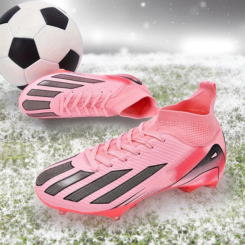 New Men's Football Boots Cleats Boys Ultralight Sport Soccer Shoes Adult Professional Non-Slip Comfortable Training Match Grass