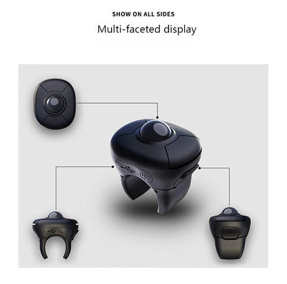 Neue Trackball-Fingerring-Maus 2.4G+Bluetooth – kabellose Fernsteuerungsmaus für Kurzvideos/PPT-Präsentationen/In-Vehicle-Displays