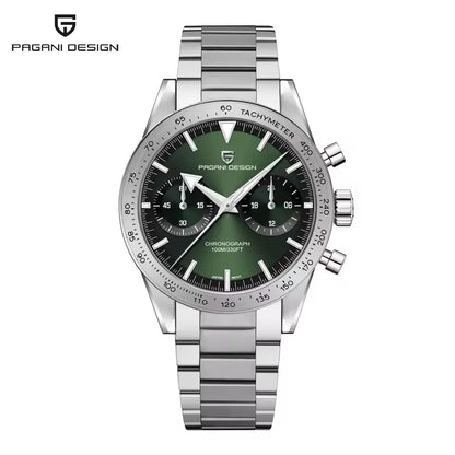 PAGANI DESIGN New 2026 Retro Luminous Moon Watch men Quartz speed Sport Chronograph AR Sapphire mirror VK64 Steel Men's Watches