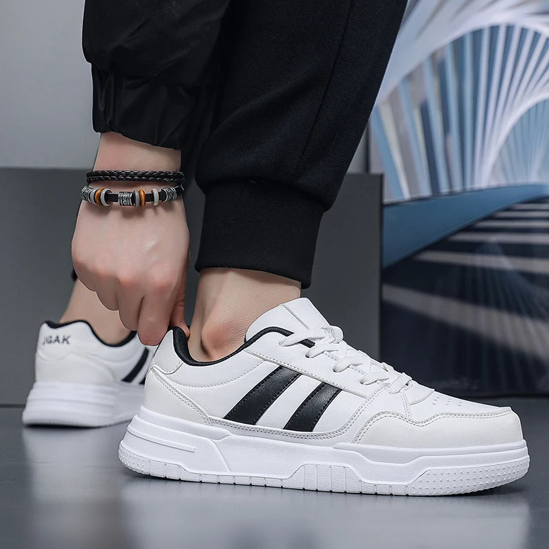 Plus Big Size 50 51 52 Men's Leather Sneakers Casual Sports Shoes Flat Skateboard Shoes Hot Sale for Dropshipping