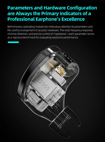 KZ Sonata 28BA Units Upgraded HIFI Headphones On-ear tunable balanced armature unit Wired gaming headphones
