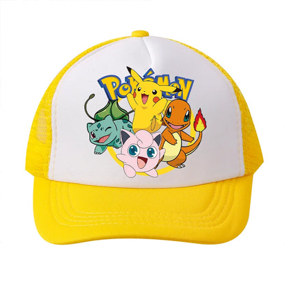 Pokemons Baseball Cap Pikachu Charizard Gengar cartoon Peaked Hat Kid Adult Summer Outdoor Sport Hat Boy Casual Fashion Cap Gift