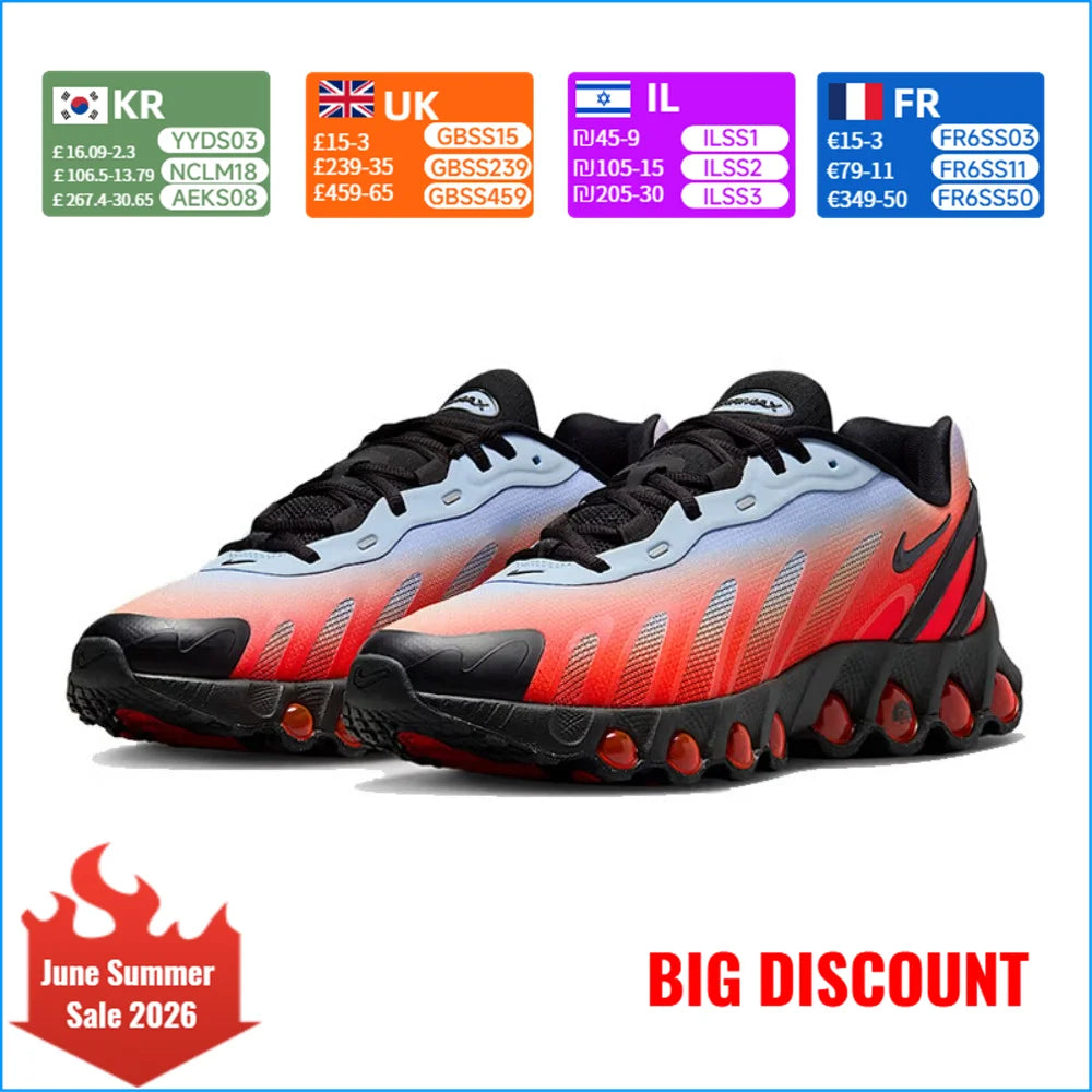 Nike Air Max Dn8 Classic Versatile Running Shoes Unisex Style Red IH4119-401