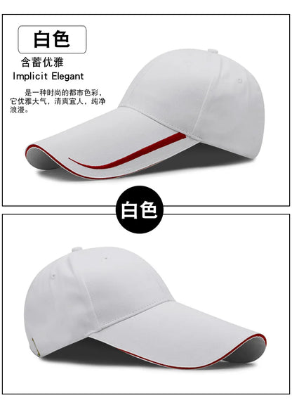 Peaked Hat Spring Summer 14cm Long Brim Sunscreen Fishing  Men Women Street Sunshade Outdoor Adjustable Cotton Golf Cap Trucker