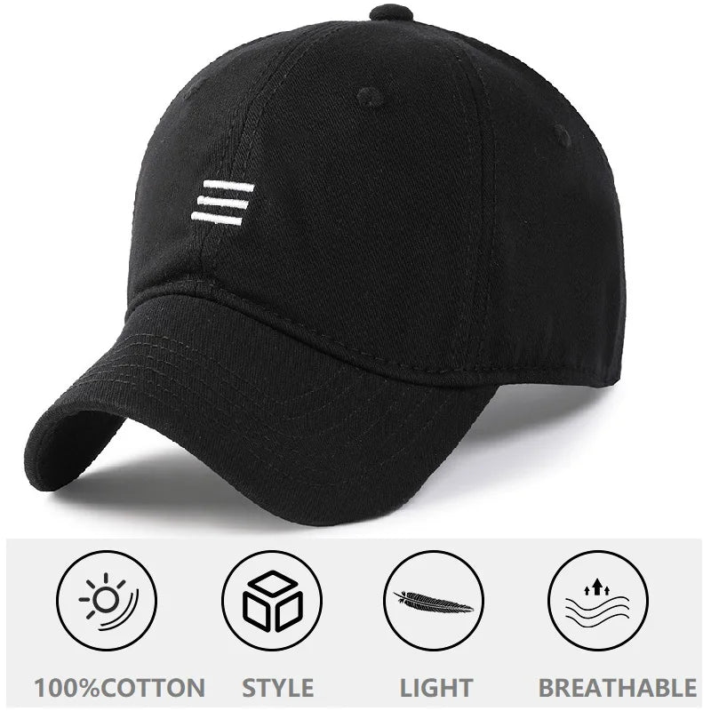 Big Head Plus Size Baseball Cap 100% Cotton Fits Men Women Adjustable Dad Hat Oversize 58-60cm 61-65cm