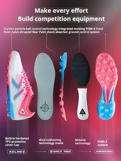 Kelme Mg Fußballschuhe für Herren, für Natur- und Kunstrasen, professionelle Wettkampf- und Trainingsschuhe, rutschfeste Fußballschuhe