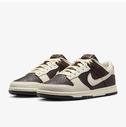 Nike Authentic Dunk Low Herren-Sneaker aus strapazierfähigem klassischem Leder, atmungsaktiv, IH7333-200