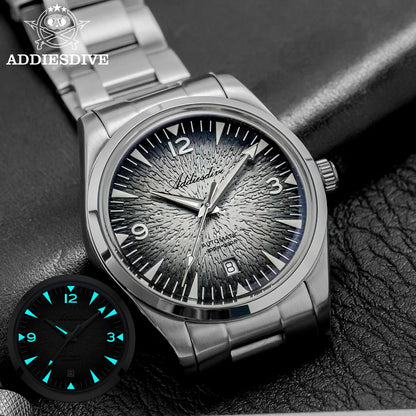 Reloj de buceo para hombre ADDIESDIVE AD2508, luminoso, resistente al agua 100M, acero inoxidable 316L, movimiento 8215, reloj mecánico automático