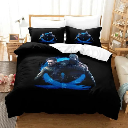 2023 Game God of War Bedding Set Single Twin Full Queen King Size Bed Set Aldult Kid Bedroom Duvetcover Sets Anime Bed Sheet Set
