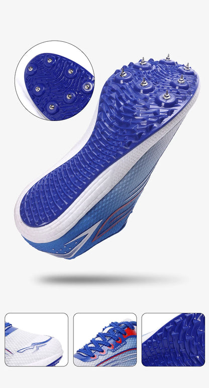 High Quality Men Women Track and Field Shoes Youth Anti-Slip Sneakers Outdoor Professional Jumping Running Shoes Student Trainers