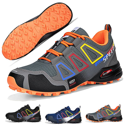 Men's Waterproof Hiking Shoes Wear-Resistant Outdoor Leather Hiking Hunting Tactical Sports Shoes