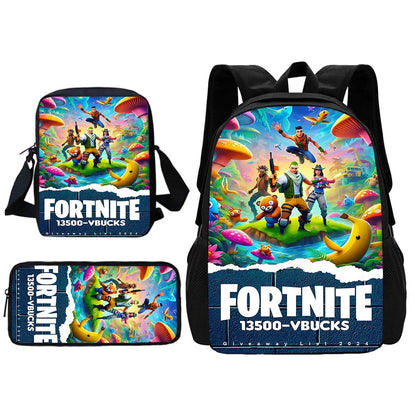 Child School Backpack With Shoulder Bag Pencil Bags School Bags for Hot Game Design-F-FortniteS Boys Girls Best Gift