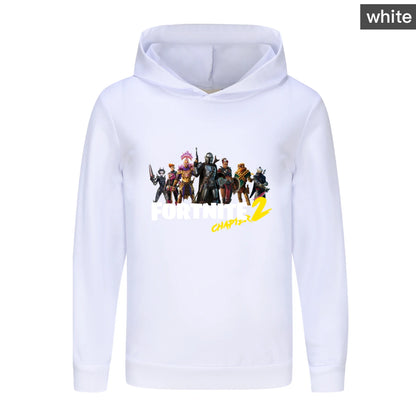 Detská mikina s kapucňou Fortnite, detské kreslené oblečenie, unisex pre chlapcov, mikiny s kapucňou s dlhým rukávom, ležérne kabáty pre mladších a dievčatá 1007