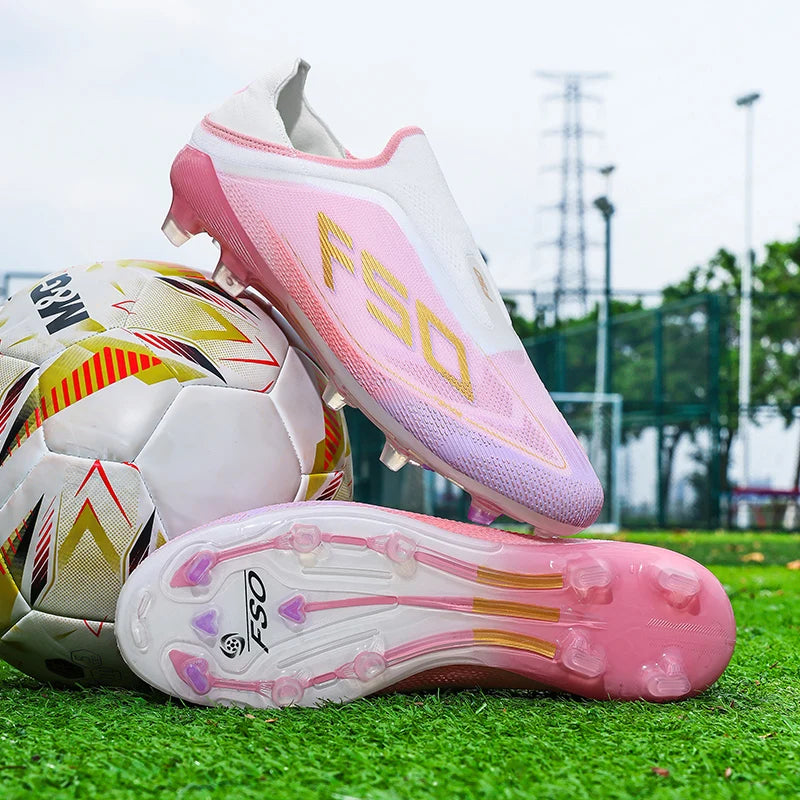 New Men Football Boots Non-Slip Boys Soccer Shoes Grass Cleats High-quality Match Sneakers Hot-selling Outdoor High-top Light