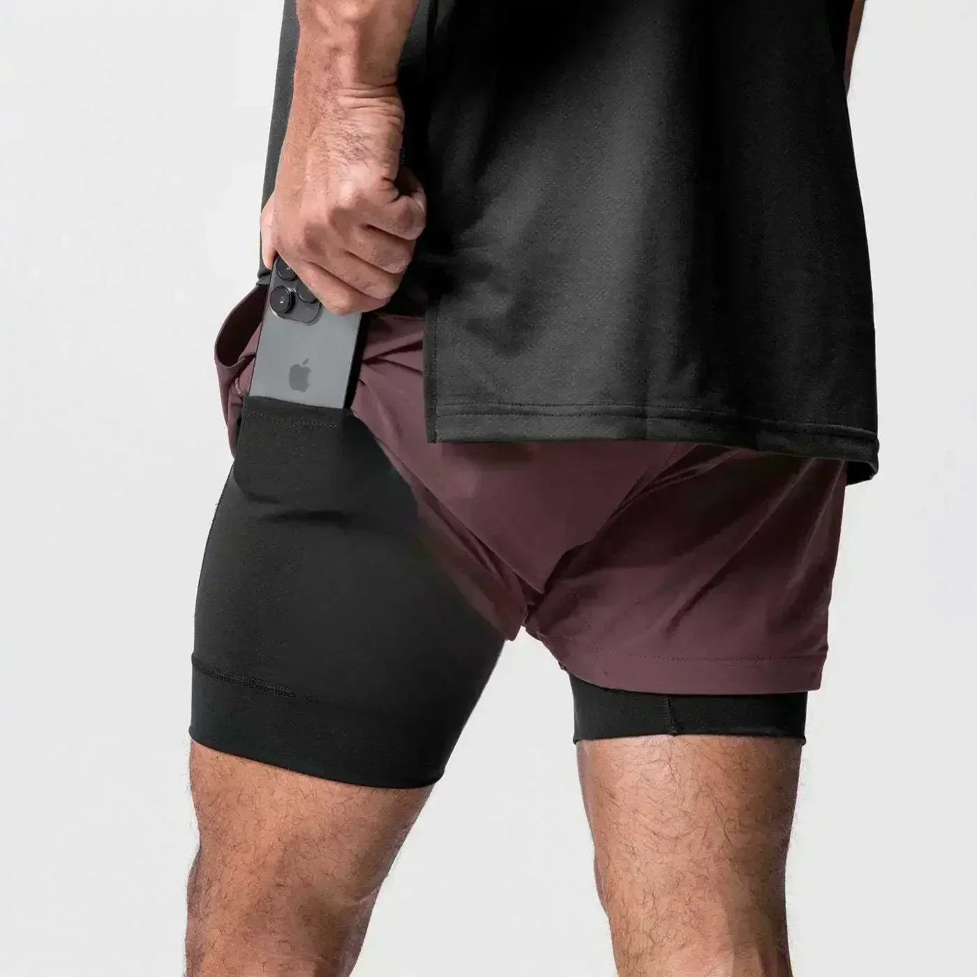 Dragon Ball Men's Shorts Double Layer 2-in-1 Shorts Vegeta Japan Anime Summer Autumn Quick-Drying Fake Two-piece Sports Shorts