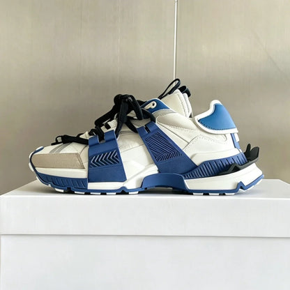 2026 Fashion Women Sneakers Size 35-46 High Quality Platform Sneakers Men Casual Shoes Sports Running Shoes Lace-Up Patchwork