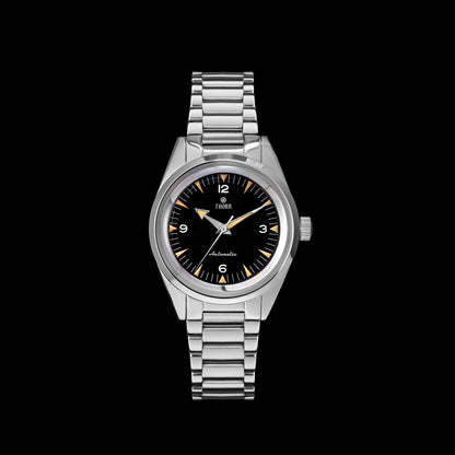 Thron T026 38mm Watch Sapphire Crystal 316L Stainless Steel PT5000/Swiss Ronda Automatic Movement Vintage Style Men's Watch