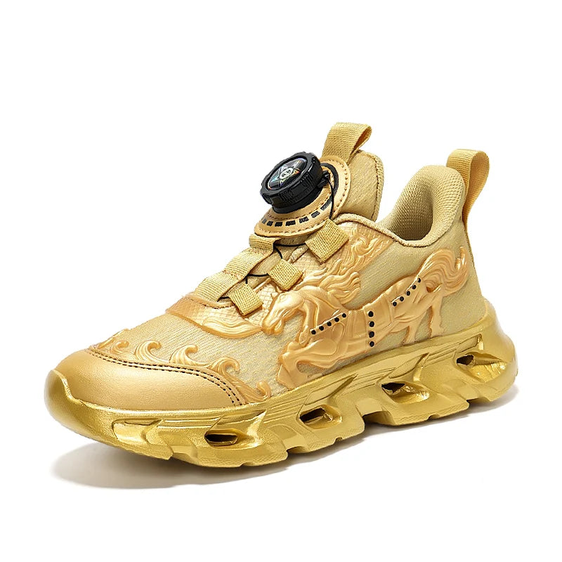 Childrens Sports Shoes Fashionable Mesh Campus Student Cushioning Training Shoes New Breathable Non Slip Daily Jogging Shoes