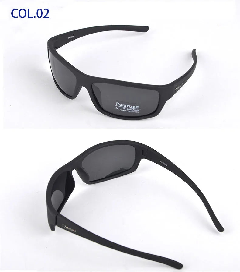 2026 Male Brand Design Polarized Sunglasses for Men Brown Sports Rectangle Sun Glasses Lenses Male Cycling Eyewear Gafas UV400