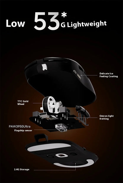 ATK A9 Plus Gaming-Maus kabellos A9/A9 SE/A9 Pro Tri-Mode 8K Gaming-Maus leicht A9 Ultimate E-Sports PC-Geschenk individuell angepasst