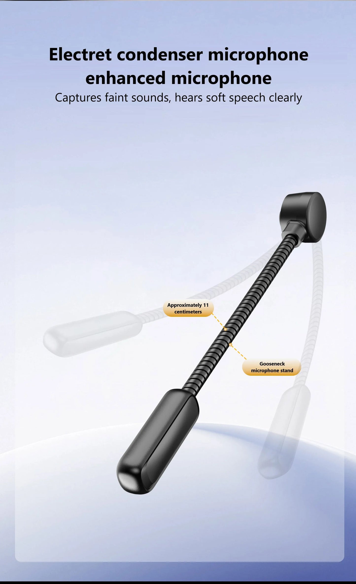 Open-Ear Bluetooth Headset with Noise-Reducing Boom Microphone – Lightweight Wireless Headphones for Office, Call Center & Truck Drivers