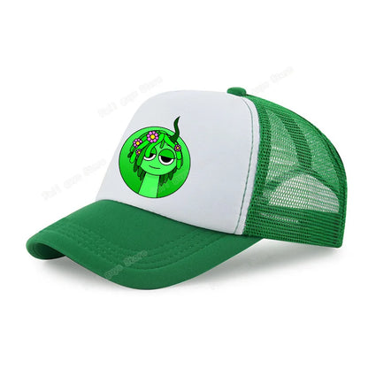 Sprunkis Unisex Baseball Cap Adjustable Summer Parent-child Sunhat Mesh Breathable Outdoor Sport Boy Hip Hop Peaked Hat Gift